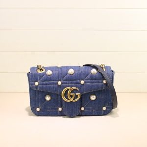 gucci-BagTypeTote-Denim-shoulder-bag-with-quilted-design-and-embellishments-Blue-01A