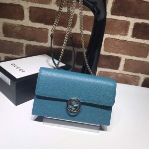 gucci-BagTypeTote-Elegant-leather-with-chain-strap-Blue-01A