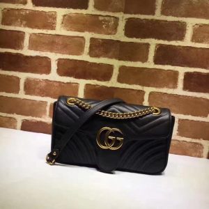 gucci-BagTypeTote-Leather-Quilted-Tote-Bag-Black-01A