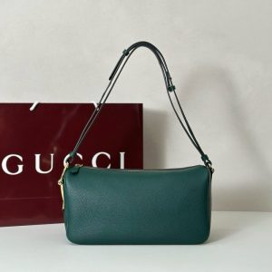 gucci-BagTypeTote-Leather-Tote-Bag-Green-01A