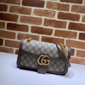 gucci-BagTypeTote-Leather-handbag-with-chain-strap-Brown-01A