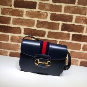 gucci-BagTypeTote-Leather-handbag-with-elegant-design-Navy-01A