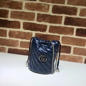gucci-BagTypeTote-Quilted-Design-with-Drawstring-Closure-Navy-01A