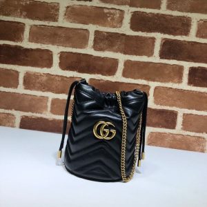 gucci-BagTypeTote-Quilted-Leather-Tote-Bag-Black-01A