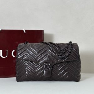 gucci-BagTypeTote-Quilted-Leather-Tote-Black-01A