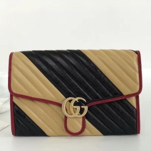 gucci-BagTypeTote-Quilted-Leather-Tote-with-Striped-Design-Black-01A