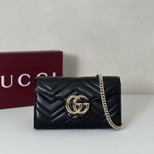 gucci-BagTypeTote-Quilted-Leather-Wallet-Black-01A