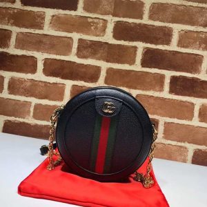 gucci-BagTypeTote-Round-Crossbody-Bag-Black-01A