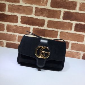 gucci-BagTypeTote-Suede-Evening-Tote-Black-01A