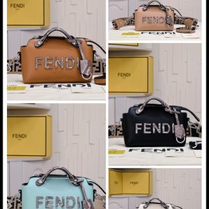 Fendi-Tote-in-stylish-design-Brown-01A