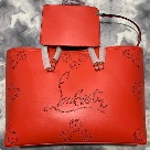 Christian Louboutin clutch Red Christian Louboutin Red Large Tote Bag with Small Pouch clutch bag