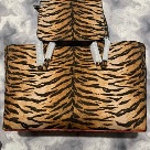 Brown Tiger Print Red