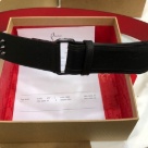 Christian Louboutin Black Red Christian Louboutin Reversible Leather Belt Black Red