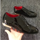 Christian Louboutin oxfords Black Red Christian Louboutin Patent Leather Men's Oxford Shoes Black with Red Interior oxfords