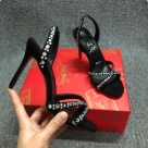 Christian Louboutin sandals Black Christian Louboutin Black Crystal Embellished High Heel Sandals sandals