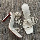 Christian Louboutin sandals White Christian Louboutin White Lace Up High Heel Sandals sandals Size 35-42