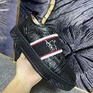 Christian Louboutin sneakers Black Red White Christian Louboutin Black Leather Men Sneakers with Red Sole sneakers