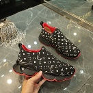 Christian Louboutin sneakers Black Red Christian Louboutin Black Red Slip On Sneakers sneakers