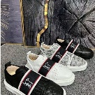 Christian Louboutin sneakers Black White Christian Louboutin men's black and white sneakers with signature strap sneakers Size 35-48