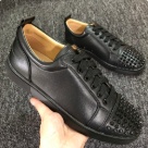 Christian Louboutin sneakers Black Christian Louboutin Black Leather Studded Sneakers Men sneakers