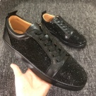 Christian Louboutin sneakers Black Christian Louboutin Black Rhinestone Sneakers Men sneakers