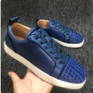 Christian Louboutin sneakers Blue Blue Studded Toe Low Top Sneakers sneakers