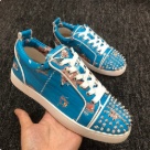 Christian Louboutin sneakers Blue Christian Louboutin Blue Studded Sneakers sneakers