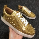 Christian Louboutin sneakers Gold Christian Louboutin Gold Spiked Sneakers Men sneakers