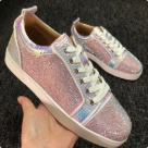 Christian Louboutin sneakers Pink Silver Christian Louboutin Men Pink Silver Rhinestone Sneakers sneakers