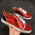 Christian Louboutin sneakers Red Black White Christian Louboutin Red Spiked Sneakers Men sneakers