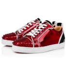Christian Louboutin sneakers Red White Black Men's Red Spiked Leather Sneakers sneakers