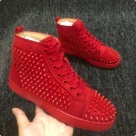 Christian Louboutin sneakers Red Christian Louboutin Red Spike High Top Sneakers Men sneakers