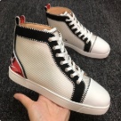 Christian Louboutin sneakers White Black Red Christian Louboutin Men's High top Sneakers White Black Red sneakers