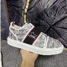 Christian Louboutin sneakers White Black Christian Louboutin Men's Patterned Slip On Sneakers White Black sneakers
