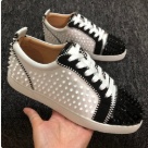 Christian Louboutin sneakers White Black White and Black Spiked Leather Sneakers sneakers