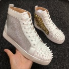 Christian Louboutin sneakers White Gold Christian Louboutin White Gold Spiked High Top Sneakers sneakers
