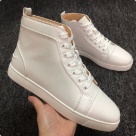 Christian Louboutin sneakers White Red Christian Louboutin White High Top Sneakers with Red Sole sneakers