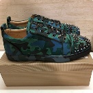 Louis Vuitton sneakers Green Camouflage Camouflage Spike Studded Sneakers sneakers
