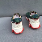 CL Paris running shoes Green Camouflage White Red Men's Camouflage Runner Sneakers with Zigzag Sole running shoes