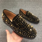 black gold Black Gold Studded Slip On Shoes