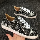 dress shoes Black White Black White Pattern Casual Sneakers Men Women dress shoes