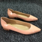flats Pink Pointed Toe Flat Shoes Women Pink Patent Leather flats
