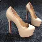 heels Beige Red High Heel Platform Pumps Red Sole Women's Shoes heels Size 16Cm