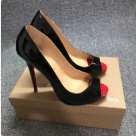 heels Black Red Black Red Peep Toe High Heel Pumps heels