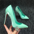 heels Mint Green Women's Mint Green High Heel Pumps heels Size 6.5Cm