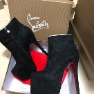 Christian Louboutin ankle boots Black Christian Louboutin Women's Black Suede High Heel Ankle Boots ankle boots Size 14Cm