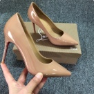 heels Nude Women's Nude Patent Leather High Heel Pumps heels