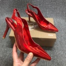 heels Red Women's Red Slingback High Heel Pumps heels