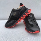 CL Paris sneakers Black Red CL Paris Men's Black Sneakers with Red Zigzag Sole sneakers
