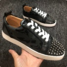 men and women Black White Black Studded Casual Sneakers Unisex sneakers